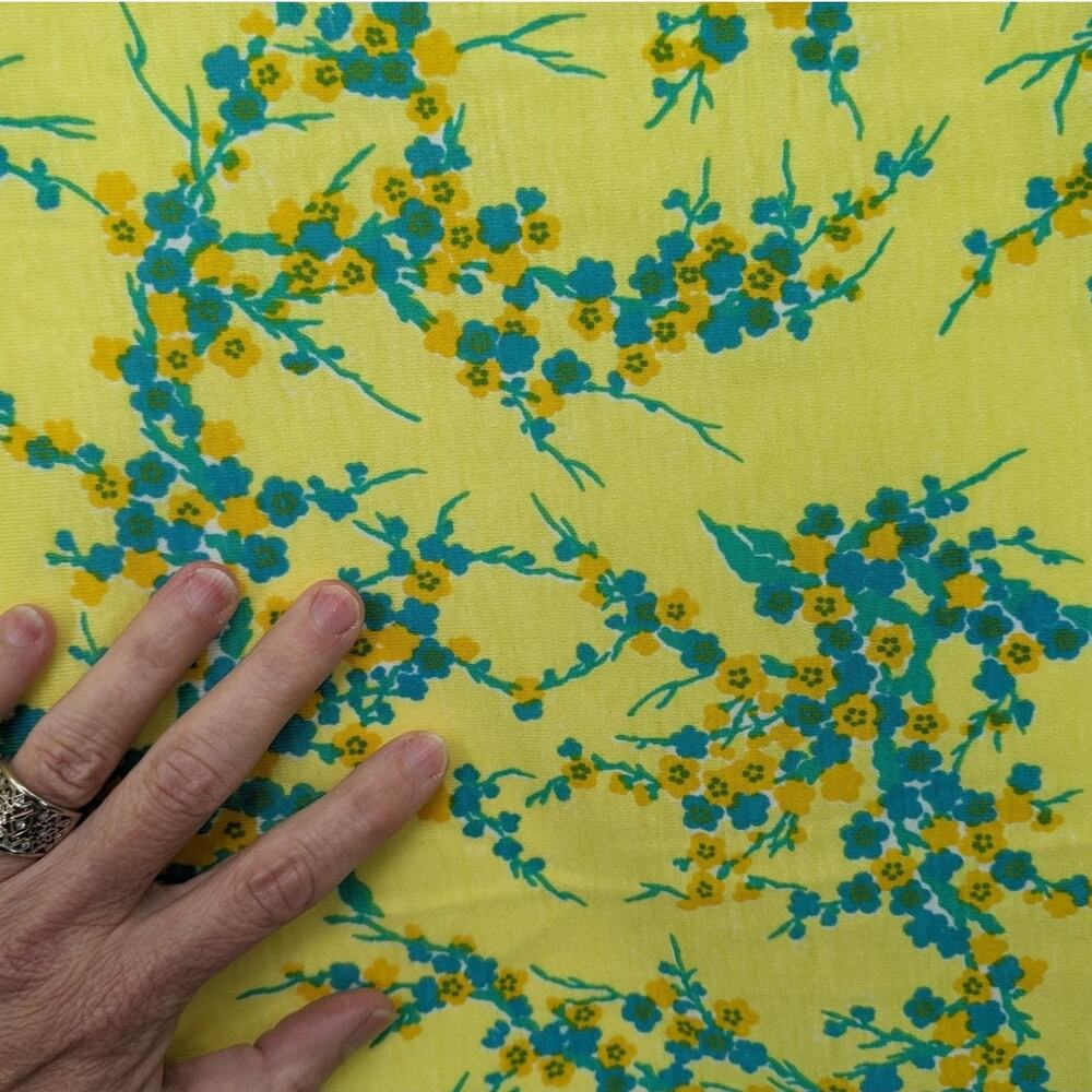 SALE "Kristine by Martha" Screencraft KEY WEST HAND PRINT Fabrics Vintage 1970's